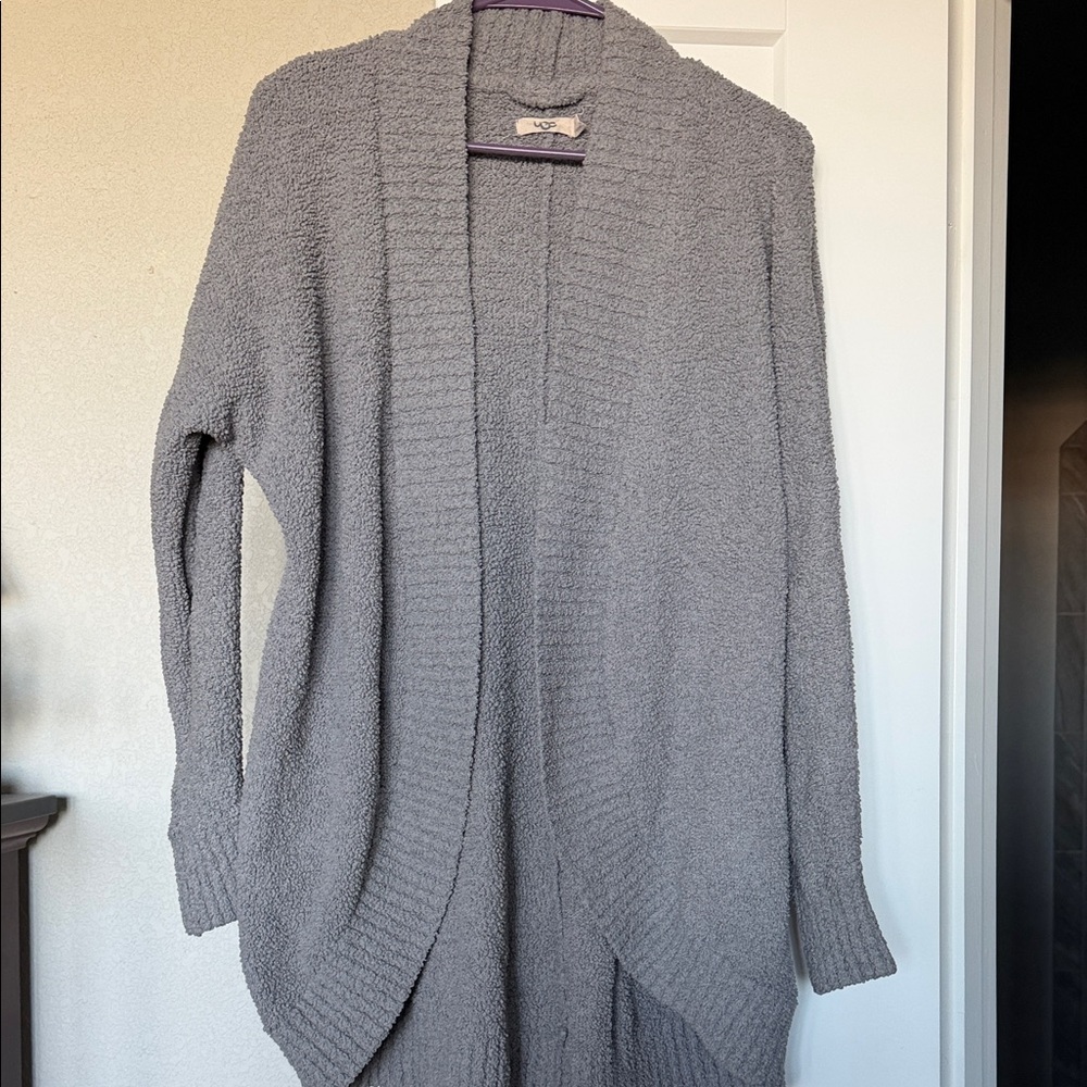 UGG Women's Gray Cardigan Sweater